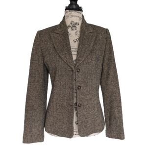 San Francisco women's brown wool blend blazer size 3
